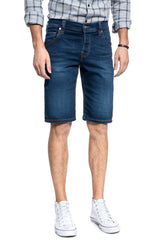 Mustang Spodenki Jeansowe Męskie Chicago Short Niebieskie Bawełna 1010192 5000 982