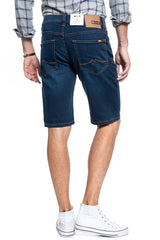 Mustang Spodenki Jeansowe Męskie Chicago Short Niebieskie Bawełna 1010192 5000 982