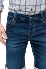 Mustang Spodenki Jeansowe Męskie Chicago Short Niebieskie Bawełna 1010192 5000 982