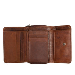 Skórzany Portfel Uniwersalny Mustang Como Wallet Top Opening Cognac 06.103531