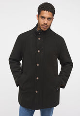 David Winter Coat Męski Płaszcz Ciepły Elegancki Mustang Black 1014179 4142