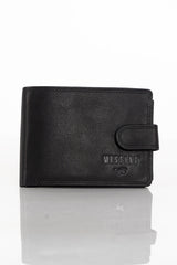 Mustang Denimo Wallet Męski Portfel Skórzany Pojemny Na Karty Premium Black Rfid