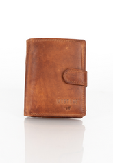 Skórzany Portfel Uniwersalny Rfid Mustang Denimo High Wallet Side Opening