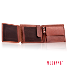 Portfel Skórzany Męski Mustang Denimo Wallet Side Opening
