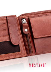 Portfel Skórzany Męski Mustang Denimo Wallet Side Opening