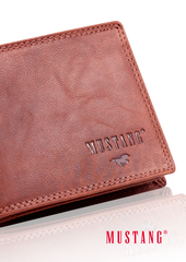 Portfel Skórzany Męski Mustang Denimo Wallet Side Opening