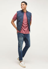 Męski Bezrękawnik Ciepły Mustang Dennis Light Padded Outer Space 1013494 5330