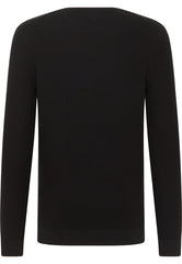 MUSTANG ELLIOT MĘSKI SWETER LOGO ELEGANCKI BLACK 1014688 4142