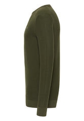 Mustang Elliot Męski Sweter Logo Elegancki Rifle Green 1015472 6514