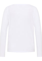 T-Shirt Z Długim Rękawem Damski Mustang Elly Longsleeve Logo General White 1013931 2045