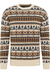 Męski Sweter Paski Mustang Emil C Norway Carbon 1014438 4135