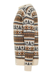 Męski Sweter Paski Mustang Emil C Norway Carbon 1014438 4135