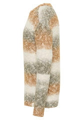 Męski Sweter Paski Mustang Emil C Degradee Degradee Naturetones 1014122 12475