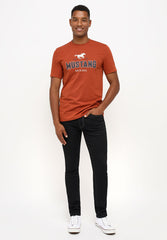 Spodnie Jeansowe Męskie Mustang Frisco Skinny Denim Black 1014584 4000 906