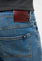 Mustang Frisco Skinny Męskie Spodnie Jeansowe Jeansy Dżinsy Denim Blue 1015493 5000 783