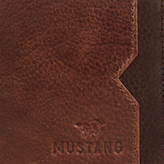 Mustang La Spezia Wallet Męski Skórzany Portfel Pojemny Skóra Na Karty 06.100731 Cognac