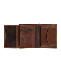 Mustang La Spezia Wallet Męski Skórzany Portfel Premium Pojemny Na Karty Skóra Cognac 06.100831