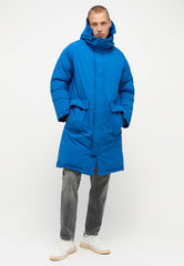 Parka Męska Kurtka Zimowa Ciepła Na Zime Mustang Long Snorkel Blue 1014472 5337