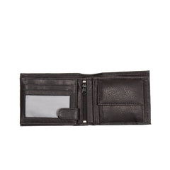 Skórzany Portfel Męski Mustang Livorno Wallet Side Opening Black 06.103000