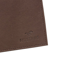 Skórzany Portfel Uniwersalny Mustang Livorno Wallet Top Opening Brown 06.102901