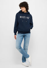 Mustang Margo Damska Bluza Z Kapturem Dark Sapphire 1013934 4136
