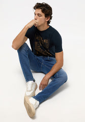 Spodnie Jeansowe Męskie Mustang Oregon Slim Denim Blue 1014595 5000 684