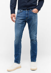 Męskie Spodnie Jeansowe Mustang Oregon Slim Denim Blue 1015547 5000 501
