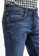 Męskie Spodnie Jeansowe Jeansy Dżinsy Mustang Oregon Tapered Denim Blue 1014041 5000 883