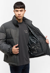 Męska Kurtka Zimowa Mustang Oakfield Logo Pirate Black 1015607 4088