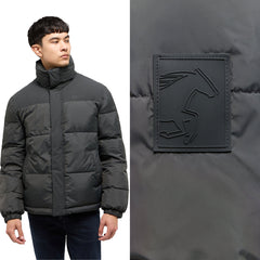 Męska Kurtka Zimowa Mustang Oakfield Logo Pirate Black 1015607 4088