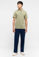 Mustang Pablo PC Polo Męski T-Shirt Koszulka Polo Polówka Elegancka Logo Oil Green 1015682 6273