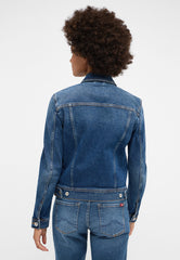 Mustang Santa Rosa Denim Jacket Damska Kurtka Jeansowa Na Guziki Przejściowa Denim Blue 1015593 5000 681