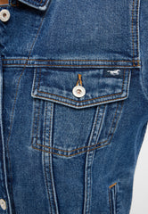 Mustang Santa Rosa Denim Jacket Damska Kurtka Jeansowa Na Guziki Przejściowa Denim Blue 1015593 5000 681