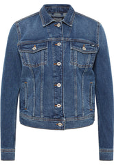 Mustang Santa Rosa Denim Jacket Damska Kurtka Jeansowa Na Guziki Przejściowa Denim Blue 1015593 5000 681