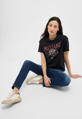 Mustang Shelby Slim Damskie Spodnie Jeansowe Denim Blue 1015563 5000 802