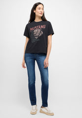 Mustang Shelby Slim Damskie Spodnie Jeansowe Denim Blue 1015563 5000 802