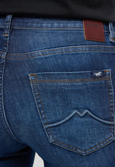 Mustang Shelby Slim Damskie Spodnie Jeansowe Denim Blue 1015563 5000 802