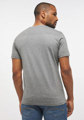 Męski T-Shirt Koszulka Nadruk Mustang Style Alex C Logo Tee Mid Grey Melange 1013223 4140