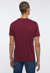 MUSTANG STYLE ALEX C LOGO TEE MĘSKI T-SHIRT KOSZULKA NADRUK ZINFANDEL 1013221 7184