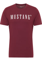 MUSTANG STYLE ALEX C LOGO TEE MĘSKI T-SHIRT KOSZULKA NADRUK ZINFANDEL 1013221 7184