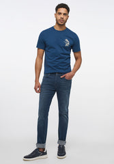 Mustang Style Frisco Skinny Męskie Spodnie Jeansowe Denim Blue 1013697 5000 883