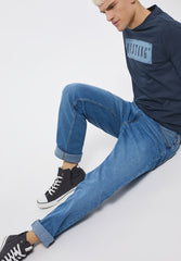 Mustang Style Washington Męskie Spodnie Jeansowe Denim Blue 1013657 5000 583