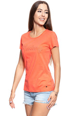 MUSTANG T SHIRT DAMSKI Alexia C Embro Persimmon 1009060 8139