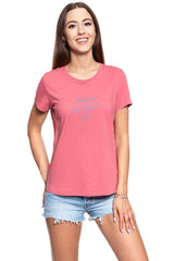 MUSTANG T SHIRT DAMSKI Alina C Print Slate Rose 1009403 8271
