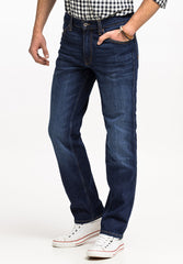 MUSTANG TRAMPER TAPERED MĘSKIE SPODNIE JEANSOWE JEANSY DŻINSY DENIM BLUE 1015352 5000 982