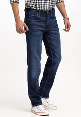 MUSTANG TRAMPER TAPERED MĘSKIE SPODNIE JEANSOWE JEANSY DŻINSY DENIM BLUE 1015352 5000 982