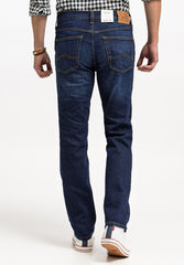 MUSTANG TRAMPER TAPERED MĘSKIE SPODNIE JEANSOWE JEANSY DŻINSY DENIM BLUE 1015352 5000 982