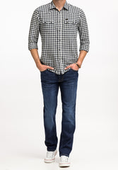 MUSTANG TRAMPER TAPERED MĘSKIE SPODNIE JEANSOWE JEANSY DŻINSY DENIM BLUE 1015352 5000 982