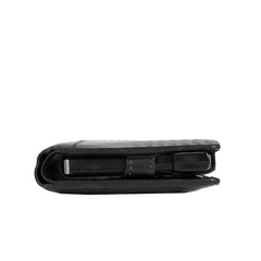 Skórzany Portfel Męski Mustang Temi RFID Aluminium Case Wallet Black 06.103900