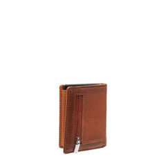 Skórzany Portfel Męski Mustang Temi RFID Aluminium Case Wallet Cognac 06.103931